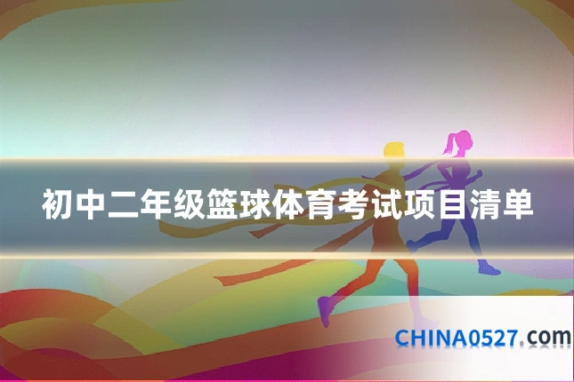 初中二年级篮球体育考试项目清单