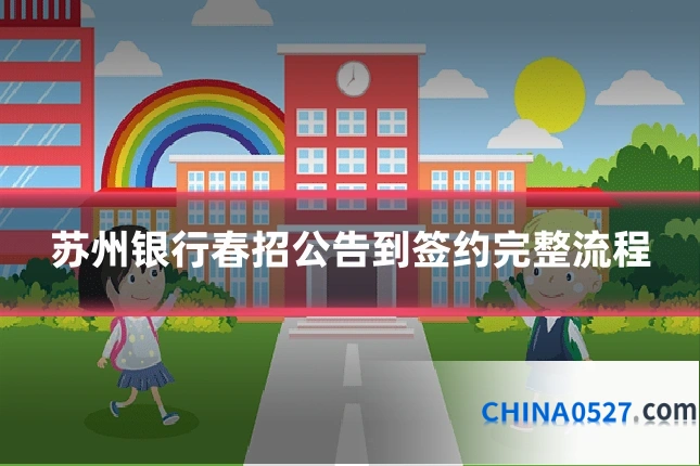 苏州银行春招公告到签约完整流程