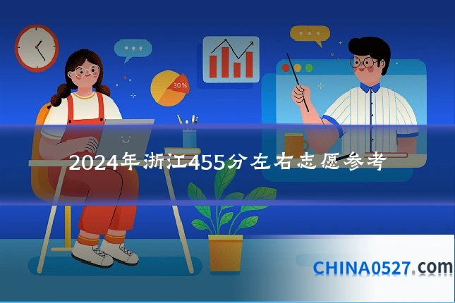 2024年浙江455分左右志愿参考
