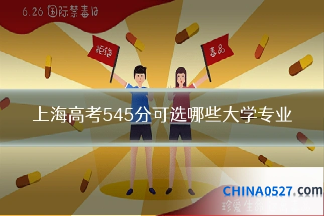 上海高考545分可选哪些大学专业