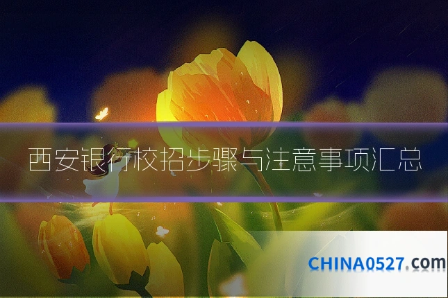 西安银行校招步骤与注意事项汇总