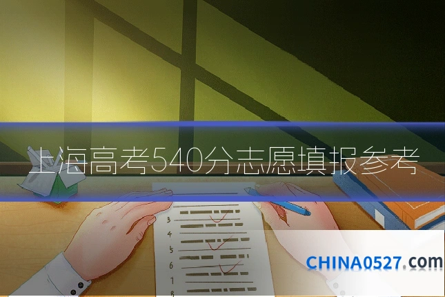 上海高考540分志愿填报参考