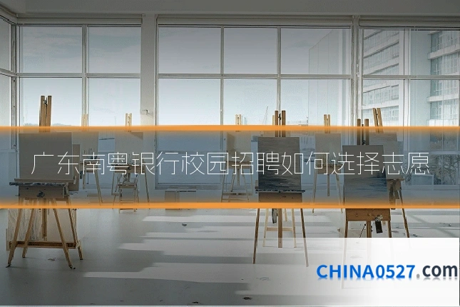 广东南粤银行校园招聘如何选择志愿