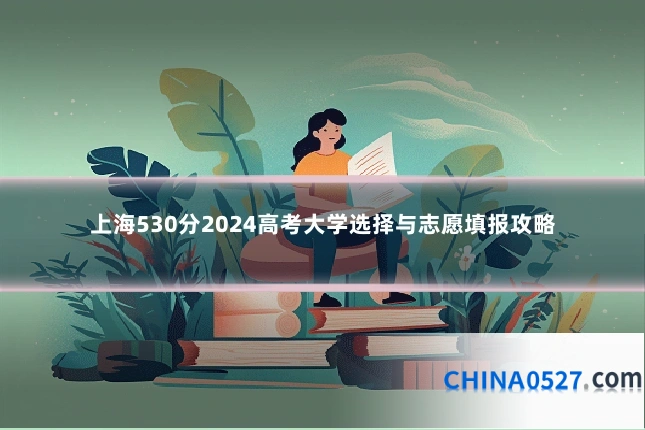 上海530分2024高考大学选择与志愿填报攻略
