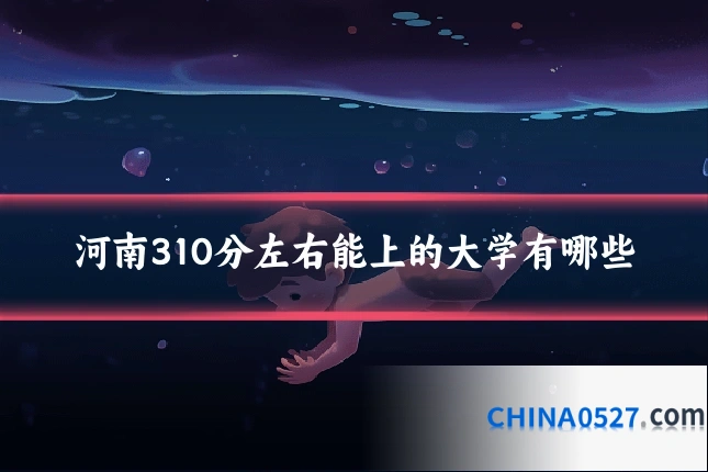 河南310分左右能上的大学有哪些
