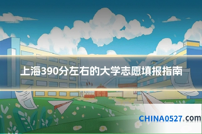 上海390分左右的大学志愿填报指南