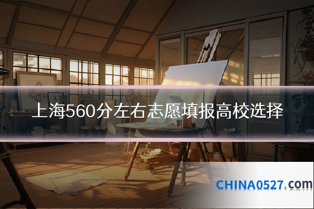 上海560分左右志愿填报高校选择