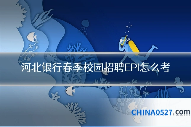 河北银行春季校园招聘EPI怎么考