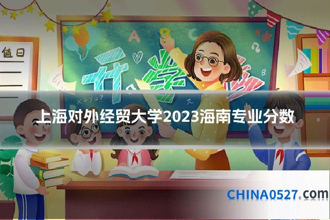 上海对外经贸大学2023海南专业分数
