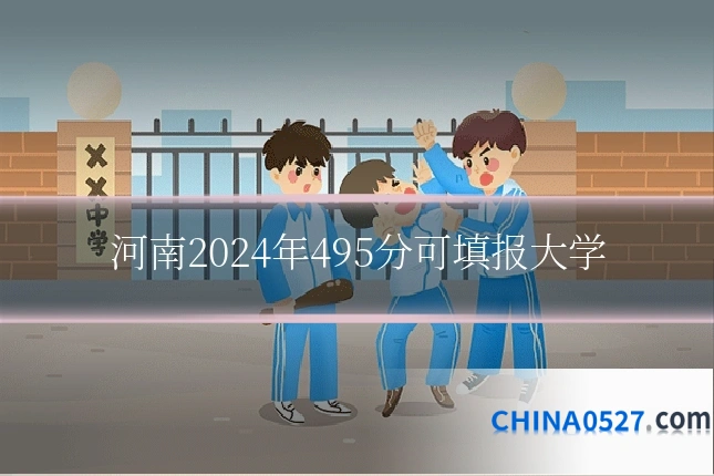 河南2024年495分可填报大学
