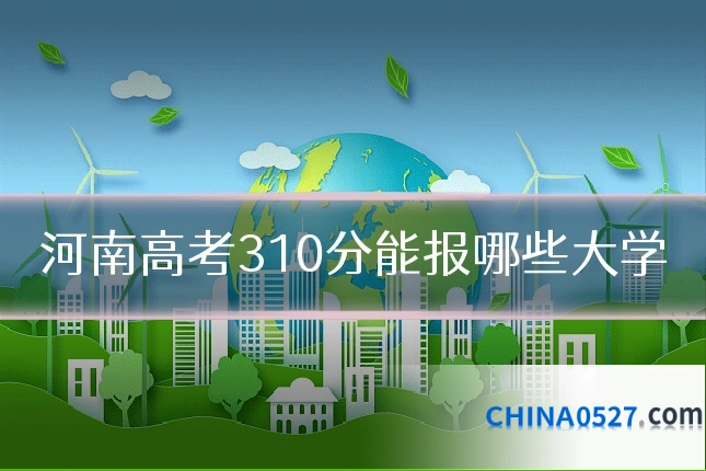 河南高考310分能报哪些大学