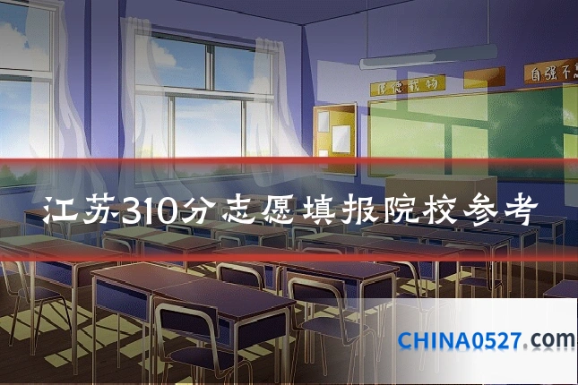江苏310分志愿填报院校参考