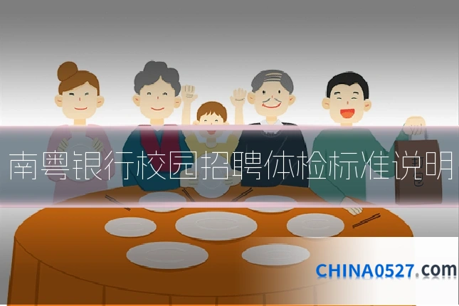 南粤银行校园招聘体检标准说明