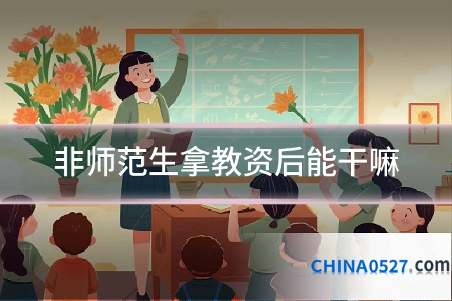 非师范生拿教资后能干嘛