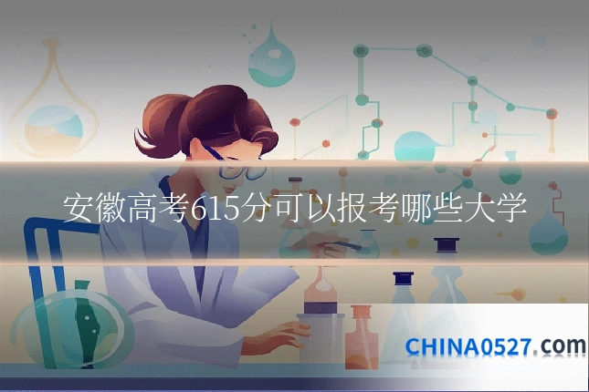 安徽高考615分可以报考哪些大学