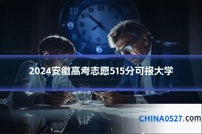 2024安徽高考志愿515分可报大学