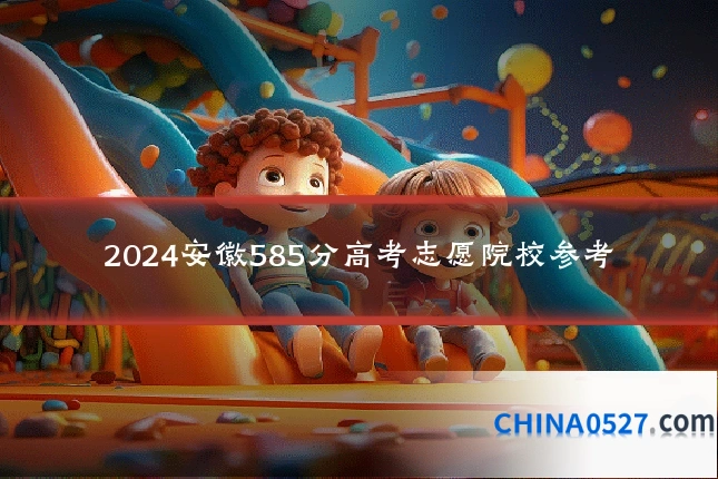 2024安徽585分高考志愿院校参考