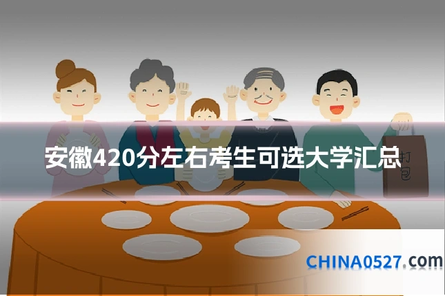 安徽420分左右考生可选大学汇总