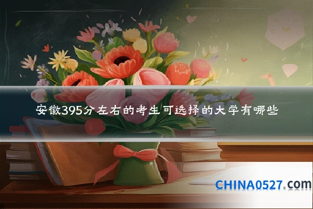 安徽395分左右的考生可选择的大学有哪些