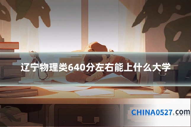 辽宁物理类640分左右能上什么大学