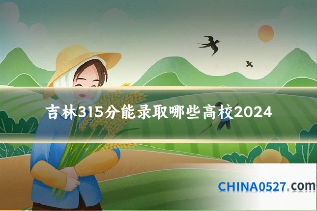 吉林315分能录取哪些高校2024