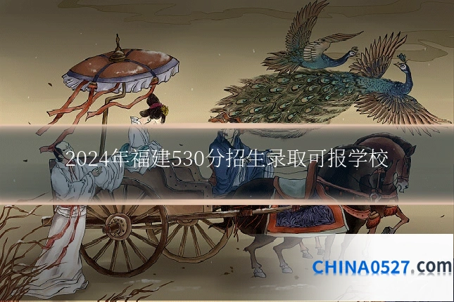 2024年福建530分招生录取可报学校