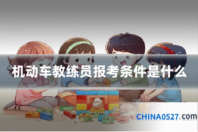 机动车教练员报考条件是什么