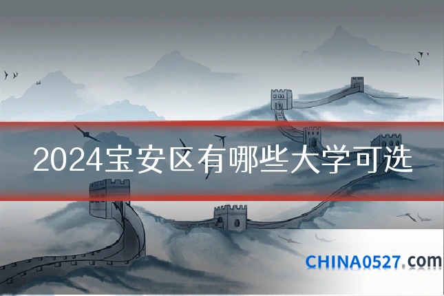 2024宝安区有哪些大学可选