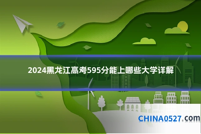 2024黑龙江高考595分能上哪些大学详解