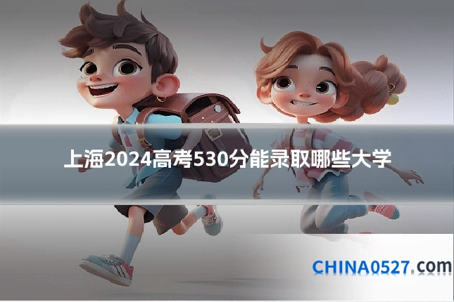 上海2024高考530分能录取哪些大学