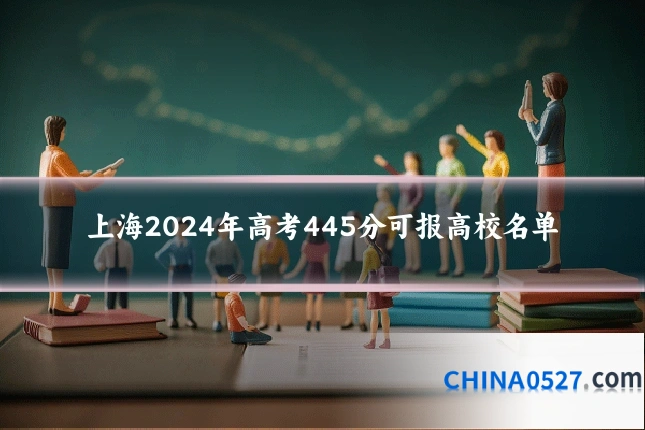 上海2024年高考445分可报高校名单