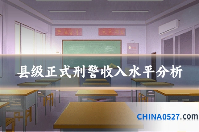 县级正式刑警收入水平分析
