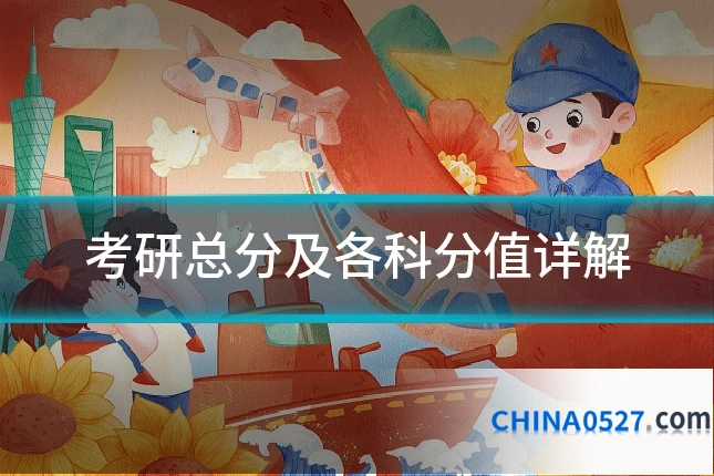 考研总分及各科分值详解
