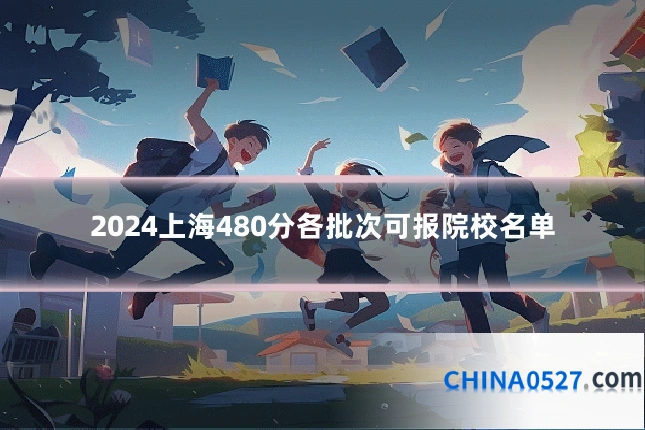 2024上海480分各批次可报院校名单