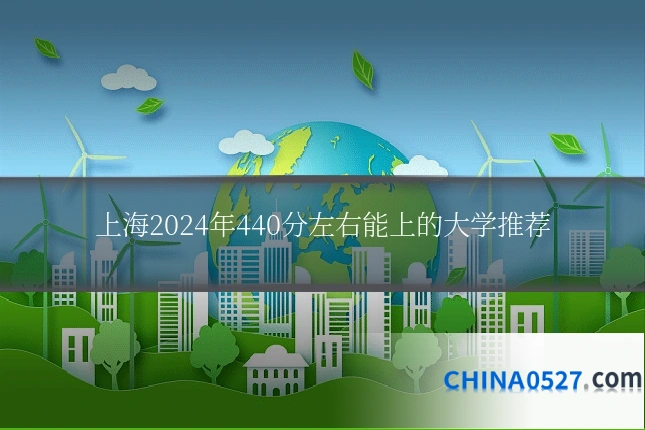 上海2024年440分左右能上的大学推荐