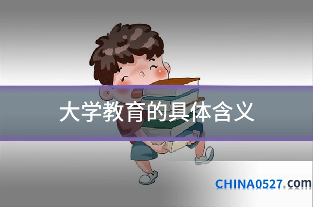 大学教育的具体含义