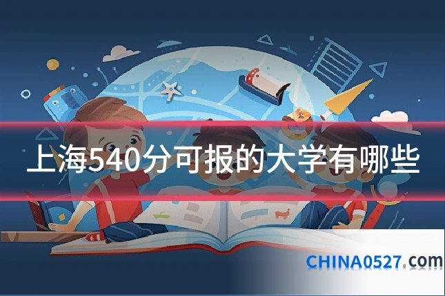 上海540分可报的大学有哪些