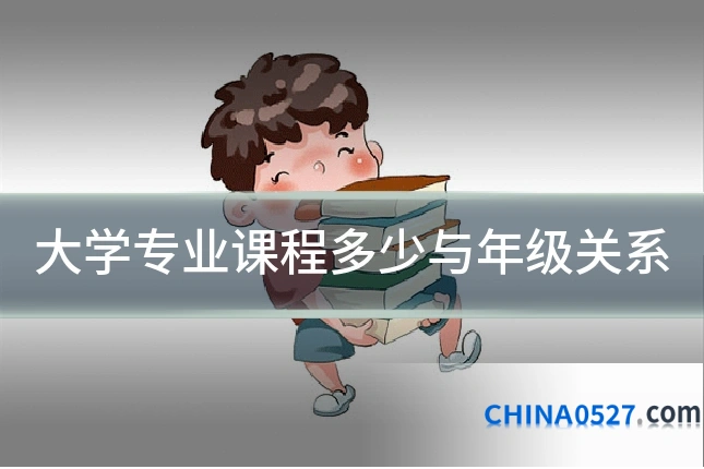 大学专业课程多少与年级关系