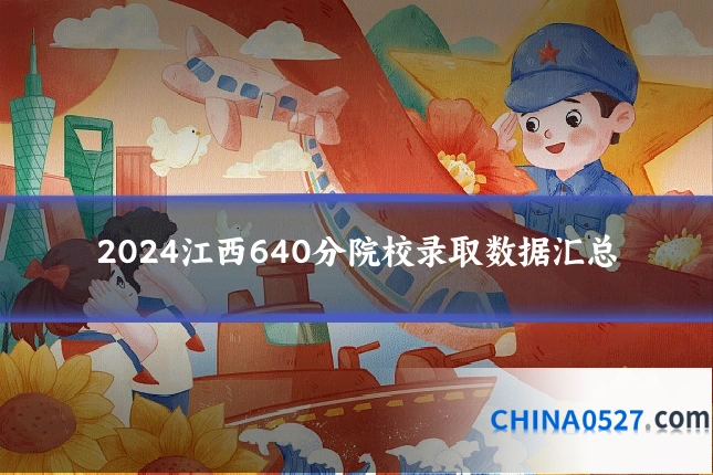 2024江西640分院校录取数据汇总