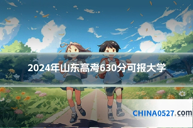 2024年山东高考630分可报大学