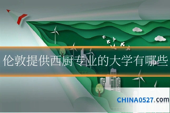 伦敦提供西厨专业的大学有哪些