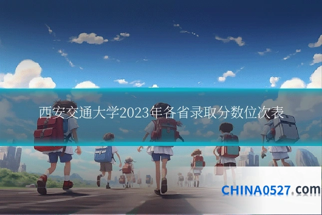 西安交通大学2023年各省录取分数位次表