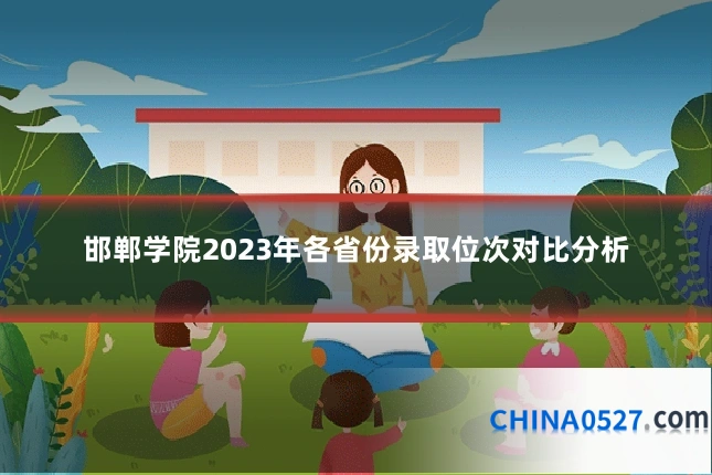邯郸学院2023年各省份录取位次对比分析