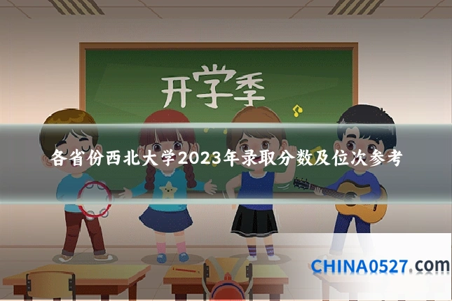 各省份西北大学2023年录取分数及位次参考