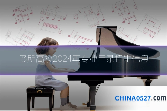 多所高校2024年专业目录招生信息