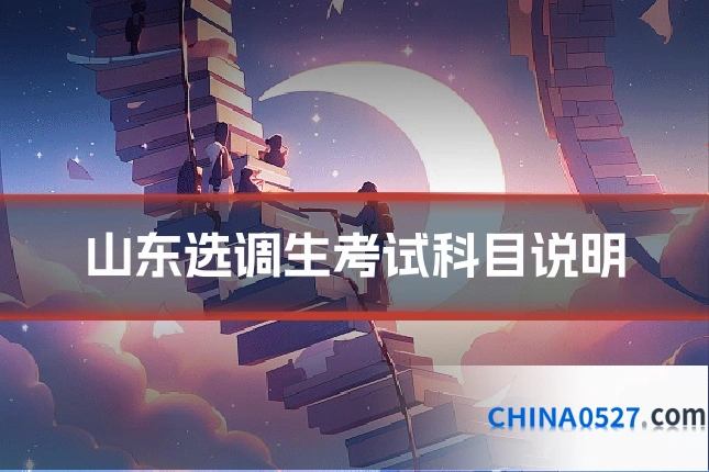 山东选调生考试科目说明