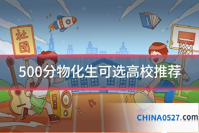 500分物化生可选高校推荐