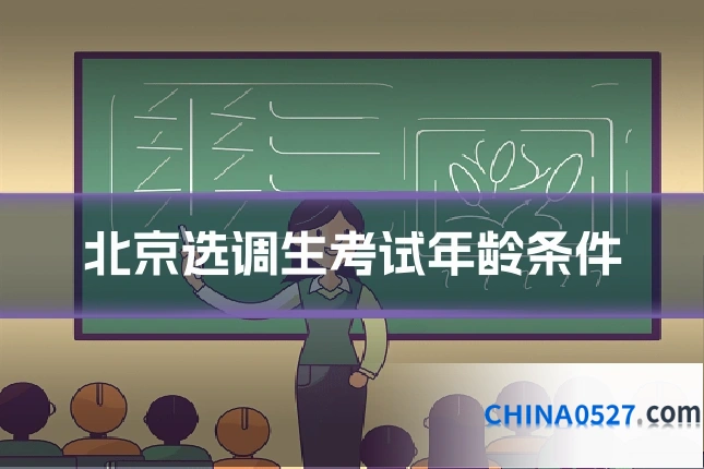 北京选调生考试年龄条件