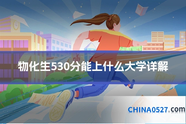 物化生530分能上什么大学详解