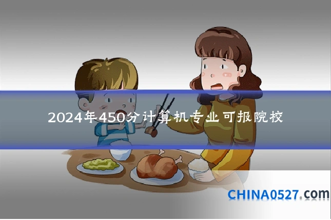 2024年450分计算机专业可报院校